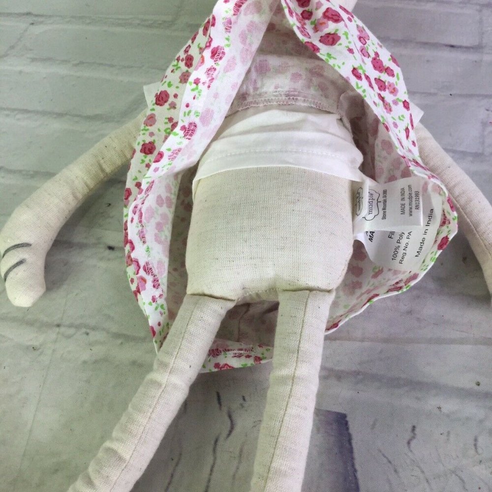 Mud Pie Whimsical Mouse Girl Plush Stuffed Animal - Picture 6 of 9